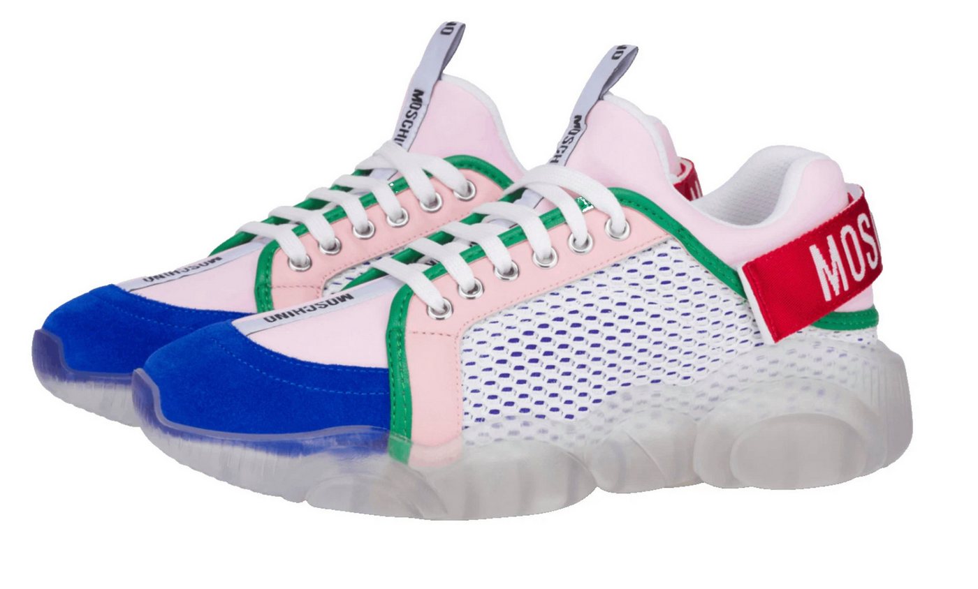 Moschino COUTURE Teddy Bear Sohle Low Schuhe Hauptkollektion Sneaker Ikonische Teddybär-Sohle für Stil und Wiedererkennung von Moschino