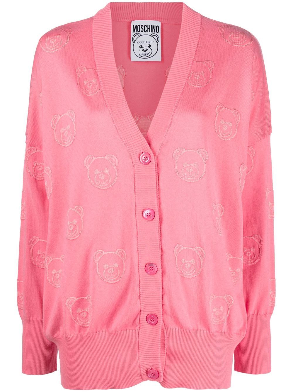 Moschino Cardigan mit Teddy - Rosa von Moschino