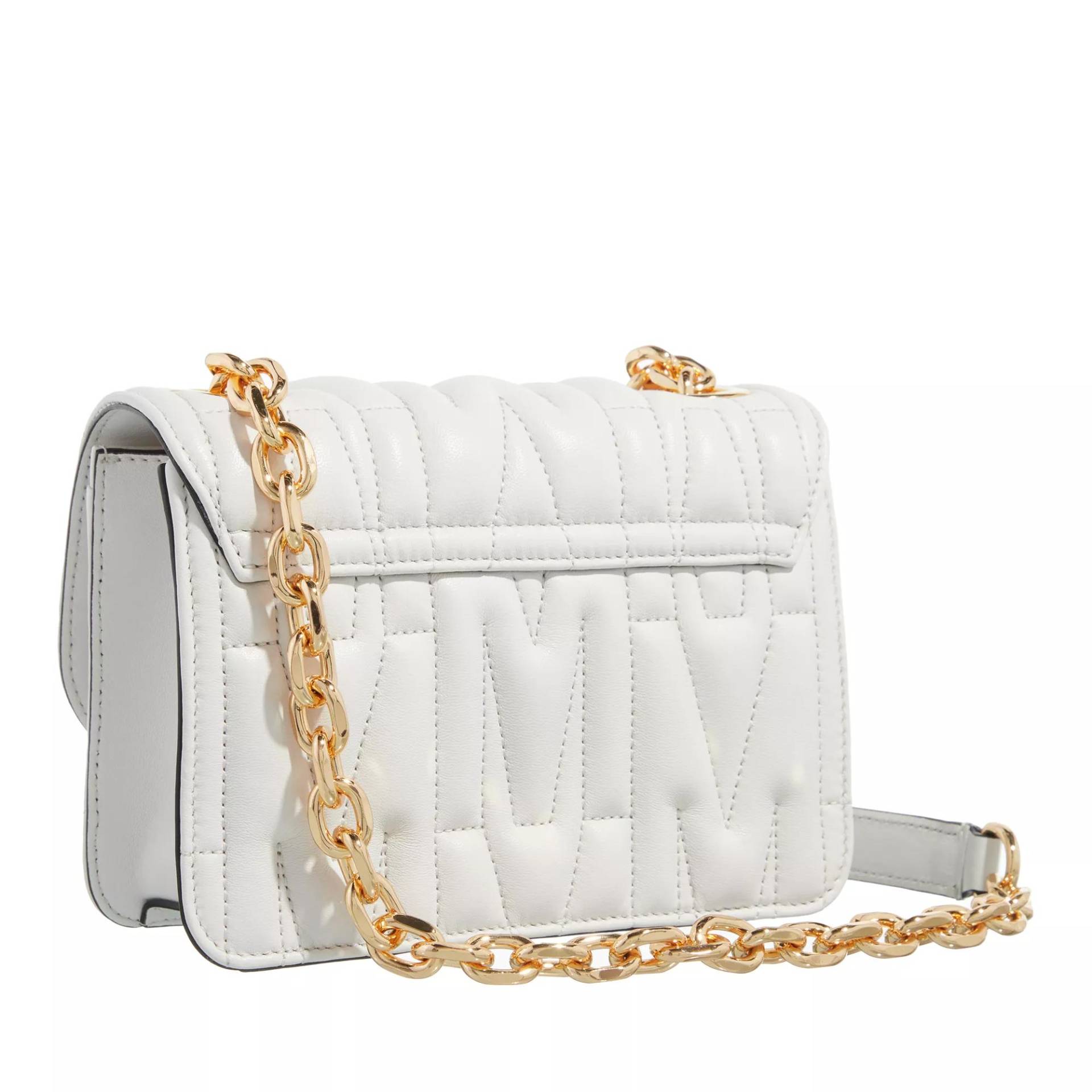 Moschino Crossbody Bags - "M" Group Quilted Shoulder Bag - Gr. unisize - in Weiß - für Damen von Moschino