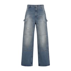 Moschino Damen Blaue Baumwolljeans von Moschino
