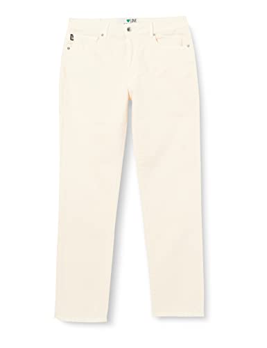 Moschino Damen Bull With Heart Back Tag Casual Pants, Cream, 32 EU von Moschino