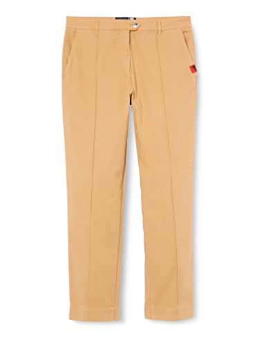 Moschino Damen Rubber Label Casual Pants, Rust Light Brown, 42 EU von Moschino