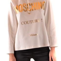 Moschino Damen Sweatshirt In Weiß Aus Baumwollmix von Moschino