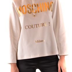 Moschino Damen Sweatshirt In Weiß Aus Baumwollmix von Moschino
