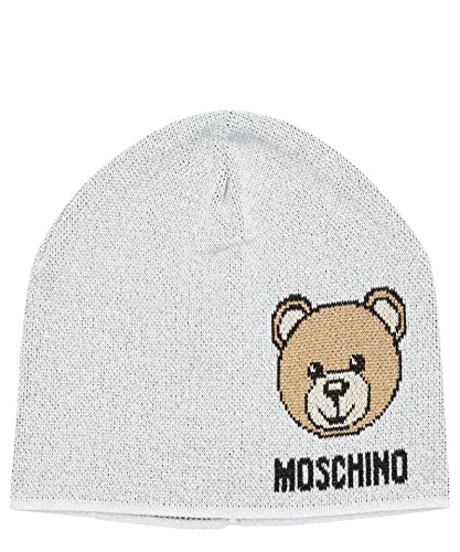 Moschino Damen Teddy Mütze Grigio von Moschino