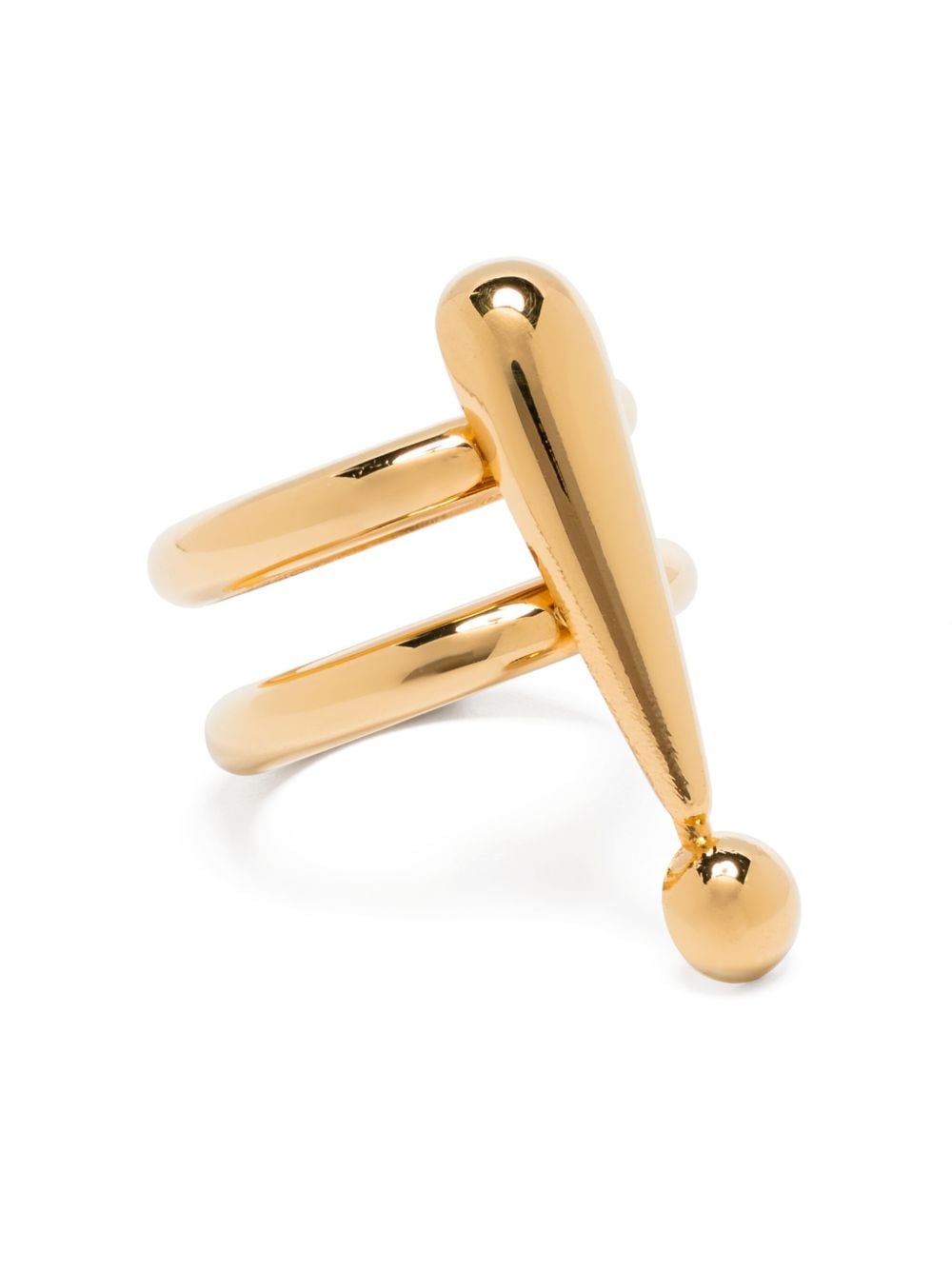 Moschino Doppelter Ring mit Ausrufezeichen - Gold von Moschino