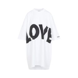 Moschino Elegantes Weißes Baumwollkleid Für Damen von Moschino