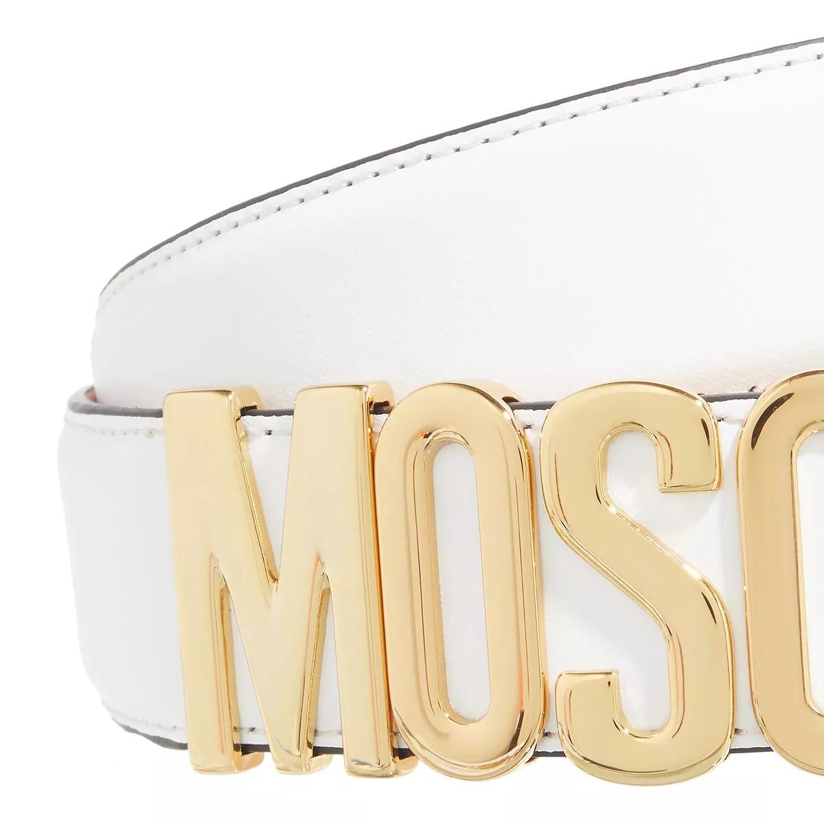 Moschino Gürtel - Belt - Gr. 44 - in Weiß - für Damen von Moschino