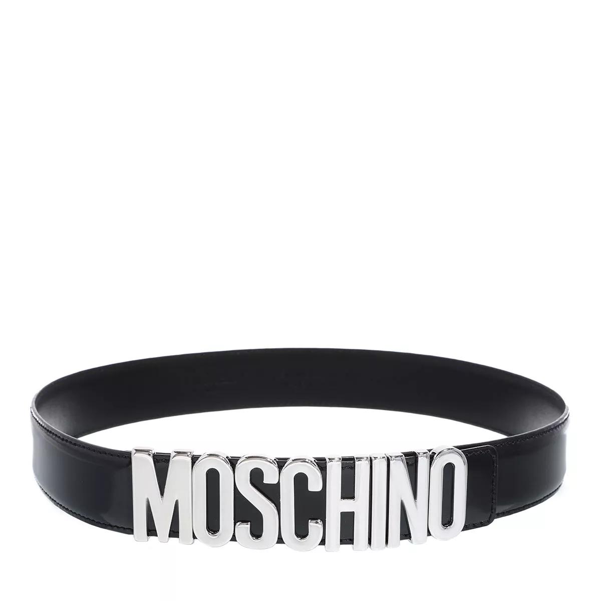 Moschino Gürtel - Belt - Gr. 75 - in Schwarz - für Damen von Moschino