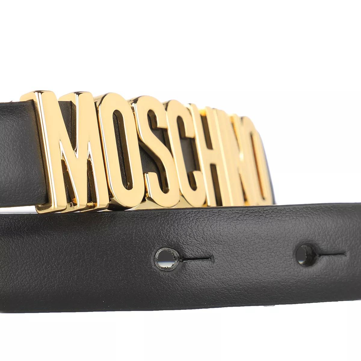 Moschino Gürtel - Belt - Gr. 85 - in Schwarz - für Damen von Moschino