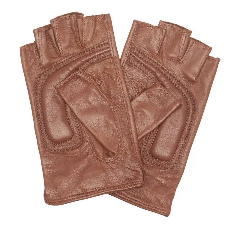 Moschino Handschuhe - Glove M2974 - Gr. 8 - in Braun - für Damen von Moschino