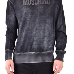 Moschino Herren Schwarzer Baumwollstrickpullover von Moschino