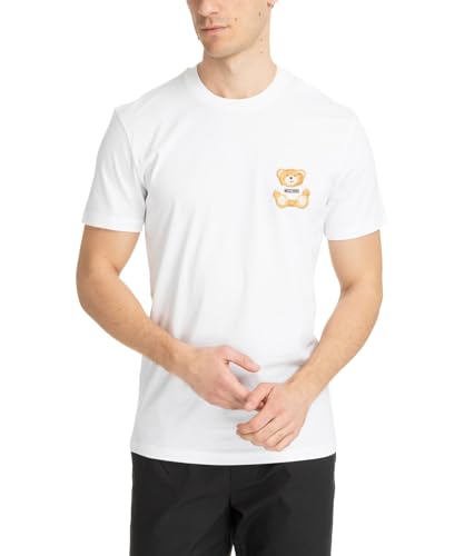 Moschino Herren T-Shirt Teddy Bear White 48 EU von Moschino