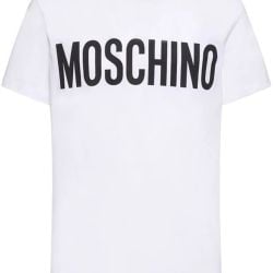 Moschino Herren Weißes Baumwoll-polo T-shirt A0702 20391001 von Moschino