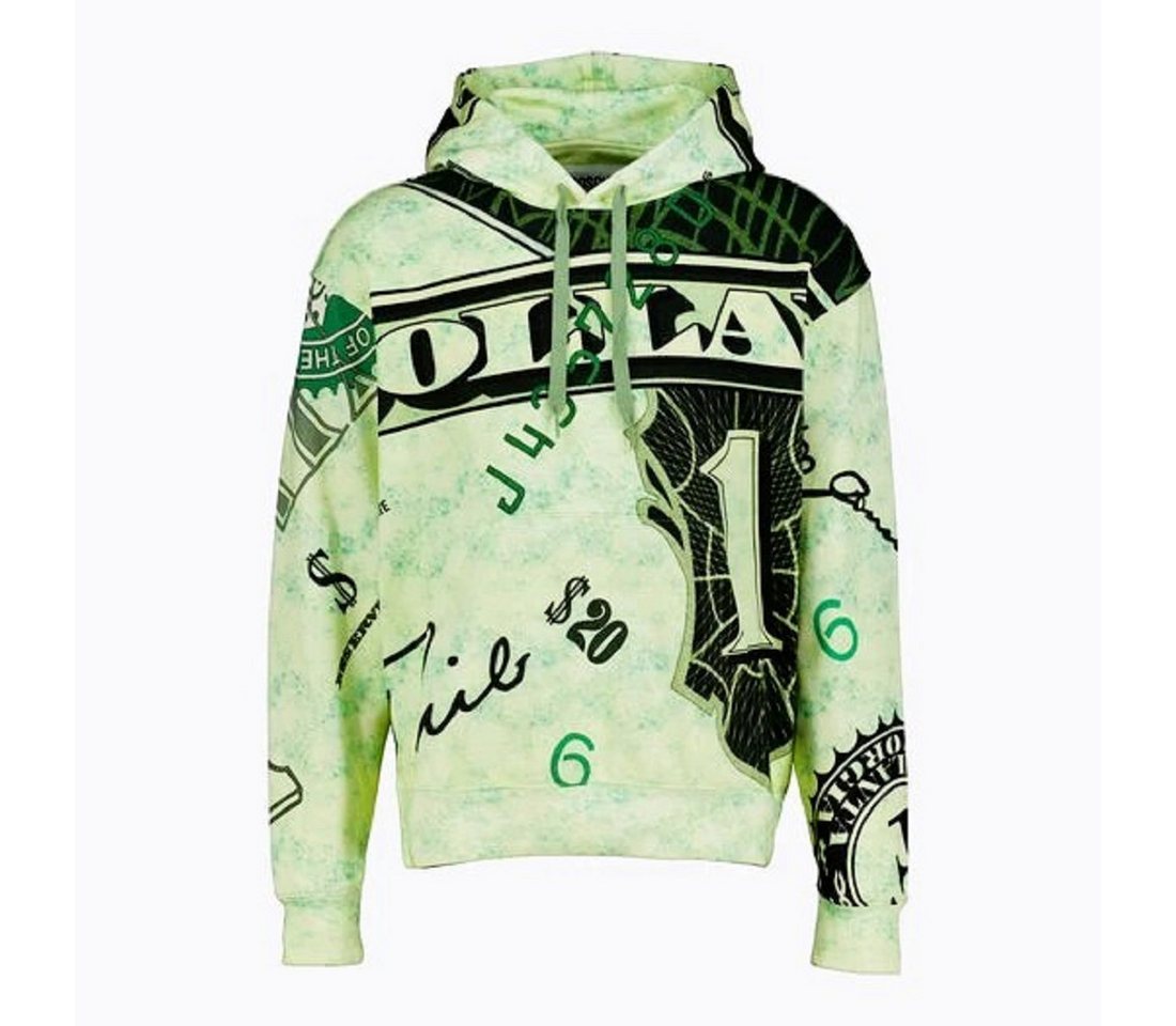 Moschino Hoodie Moschino Pullover, MOSCHINO COUTURE ! Money Dollars Printed Hoodie Kängarutasche, mit Kapuze, Print von Moschino