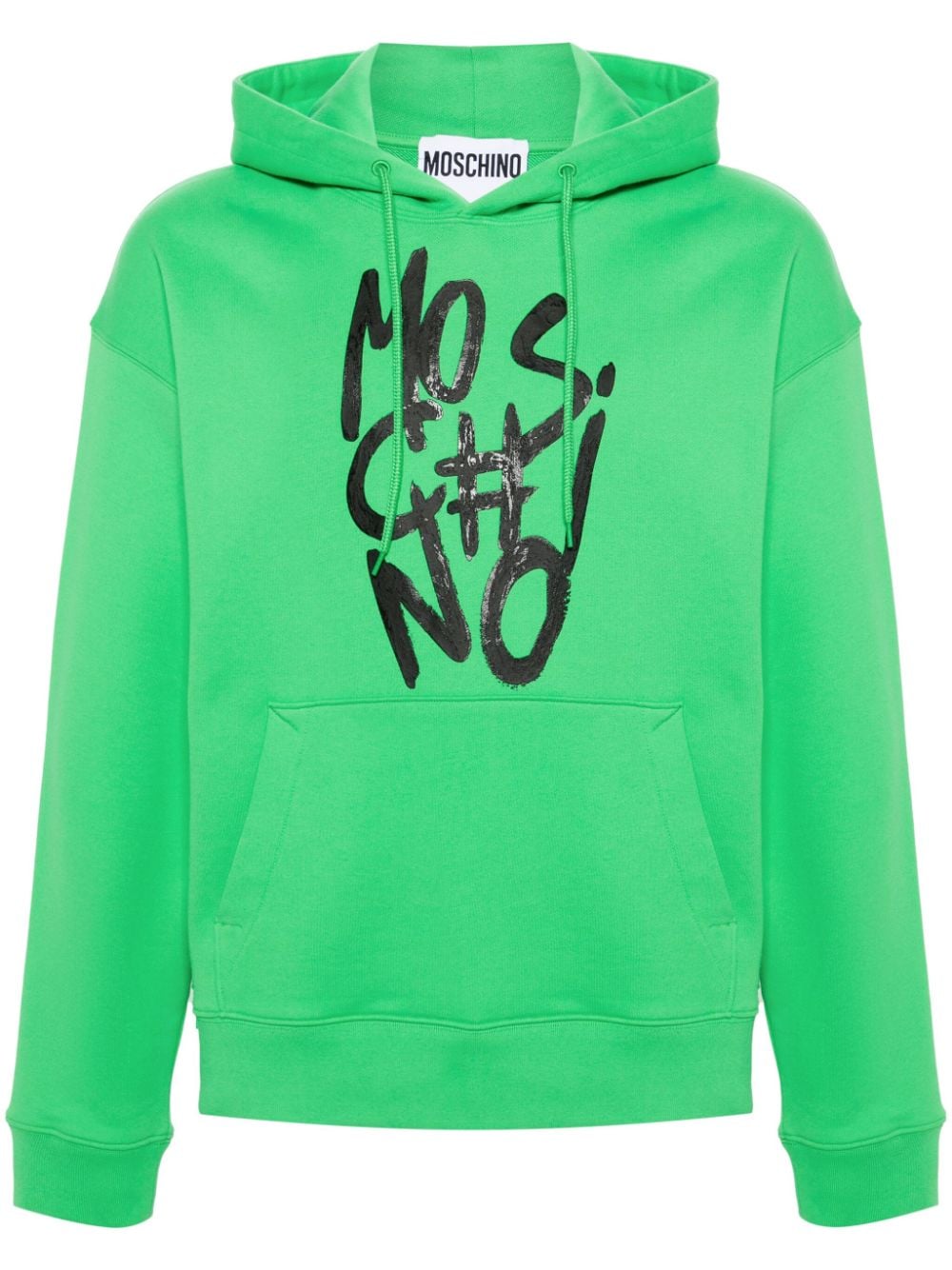 Moschino Hoodie mit Logo-Print - Grün von Moschino