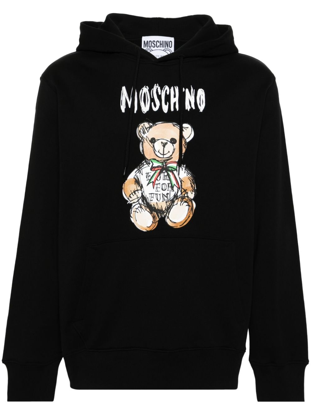 Moschino Hoodie mit Teddy-Print - Schwarz von Moschino