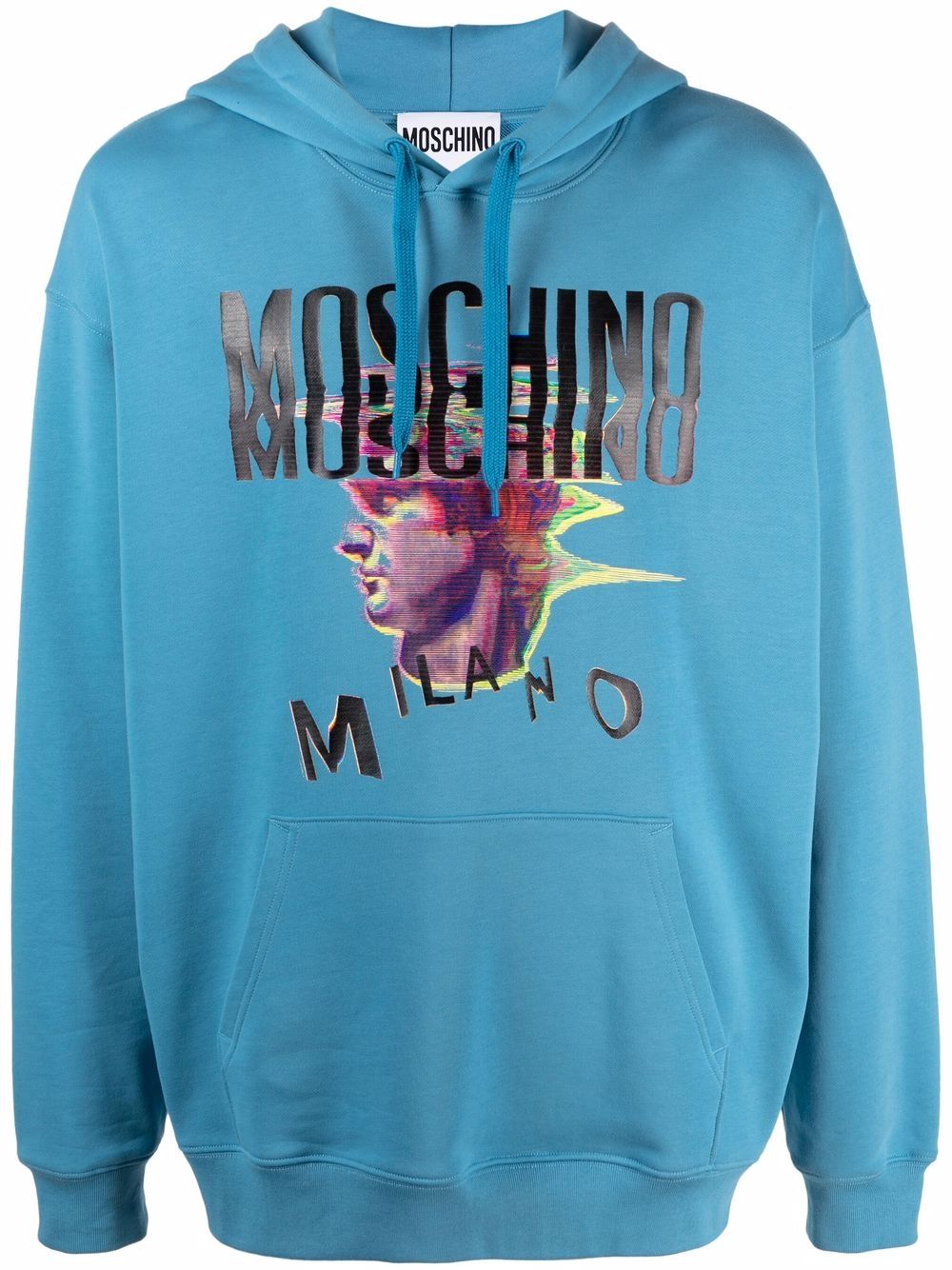 Moschino Hoodie mit grafischem Logo-Print - Blau von Moschino