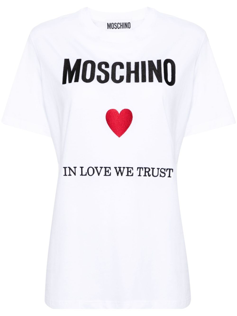 Moschino In Love We Trust T-Shirt - Weiß von Moschino