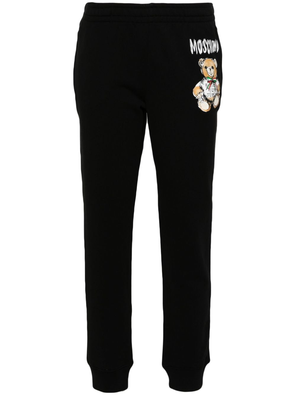 Moschino Jogginghose mit Teddy-Print - Schwarz von Moschino