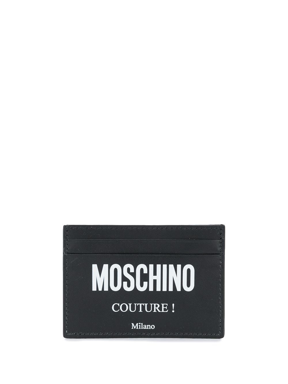 Moschino Kartenetui mit Logo-Print - Schwarz von Moschino