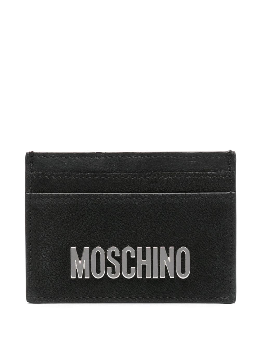 Moschino Kartenetui mit Logo - Schwarz von Moschino