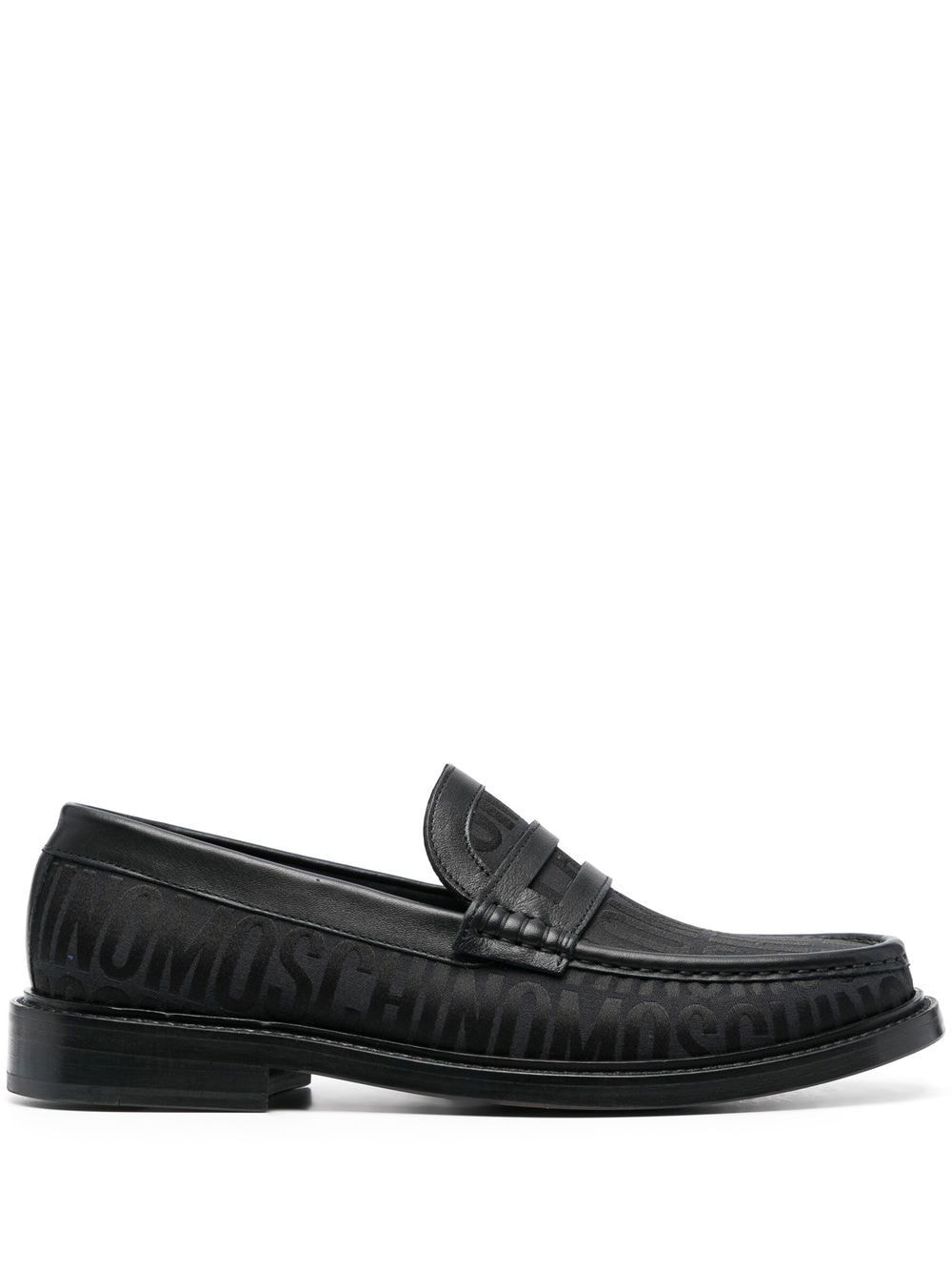 Moschino Loafer mit Jacquard-Logo 30mm - Schwarz von Moschino