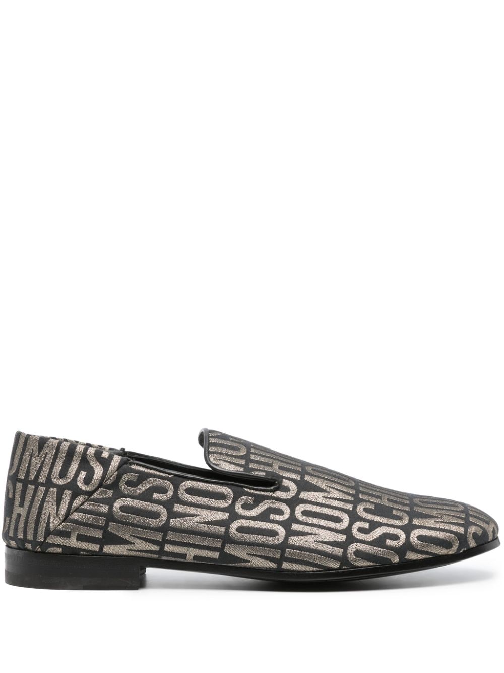 Moschino Loafer mit Jacquard-Logo - Schwarz von Moschino