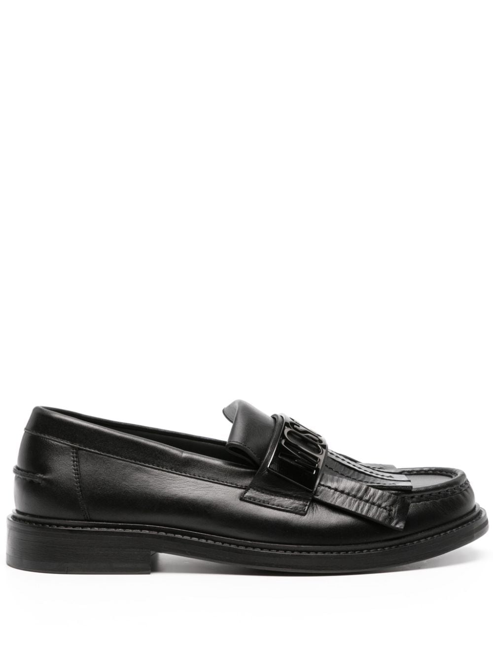 Moschino Loafer mit Zierlasche - Schwarz von Moschino