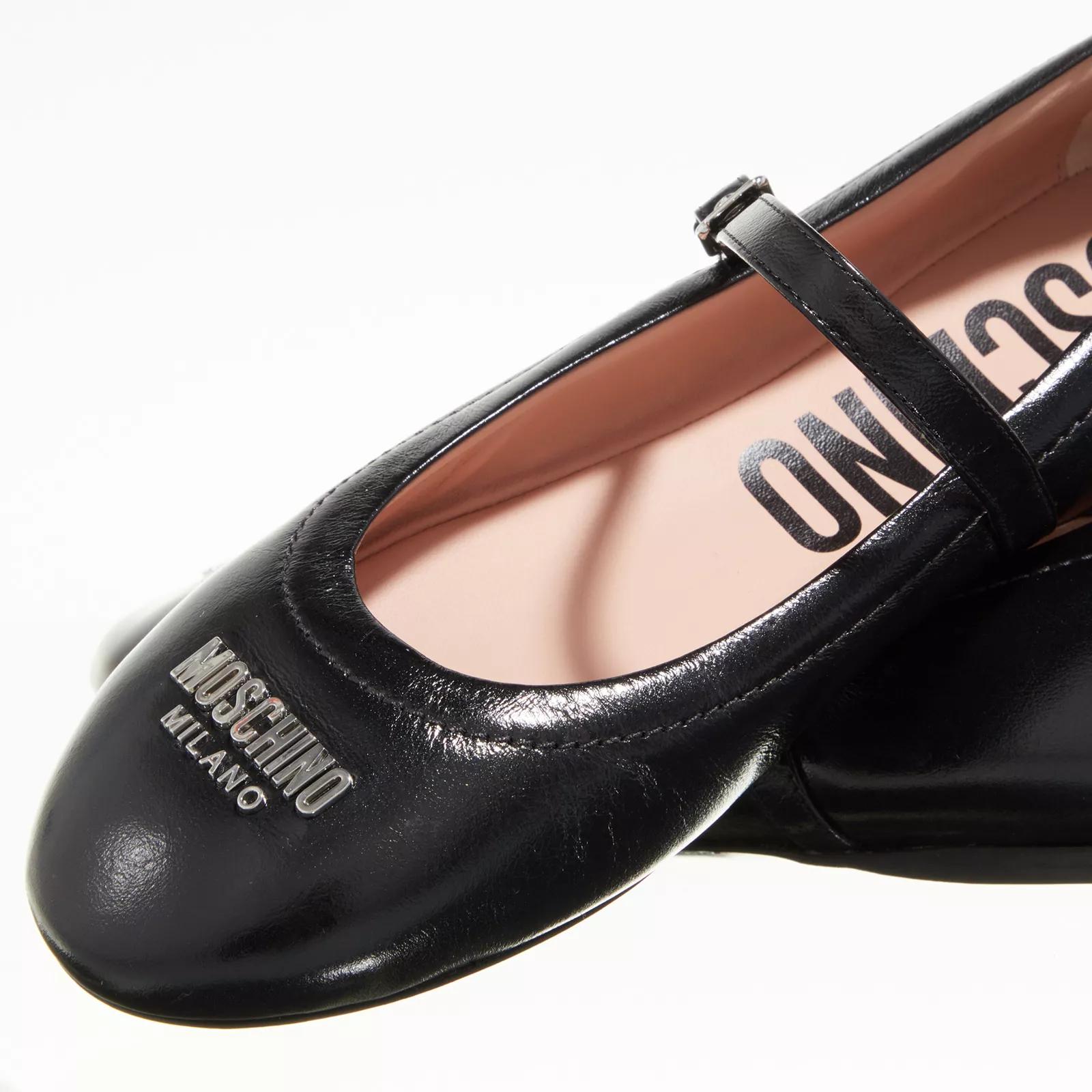 Moschino Loafers & Ballerinas - Moschino Plate Ballerina - Gr. 38 (EU) - in Schwarz - für Damen von Moschino