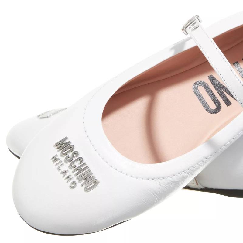 Moschino Loafers & Ballerinas - Moschino Plate Ballerina - Gr. 38 (EU) - in Weiß - für Damen von Moschino