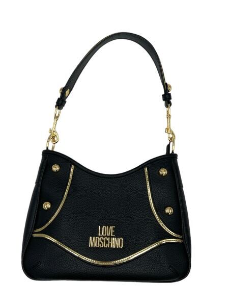Moschino - Love Moschino Schultertasche, Hobo-Bag, Schwarz-Gold von Moschino
