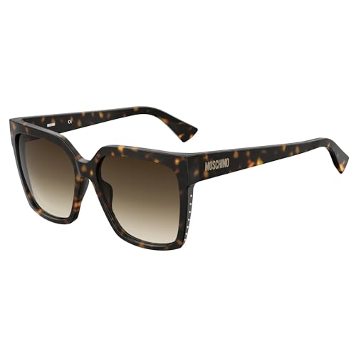 Moschino MOS079/S 086 57HA(MOS4) Women's Havana Sunglasses von Moschino