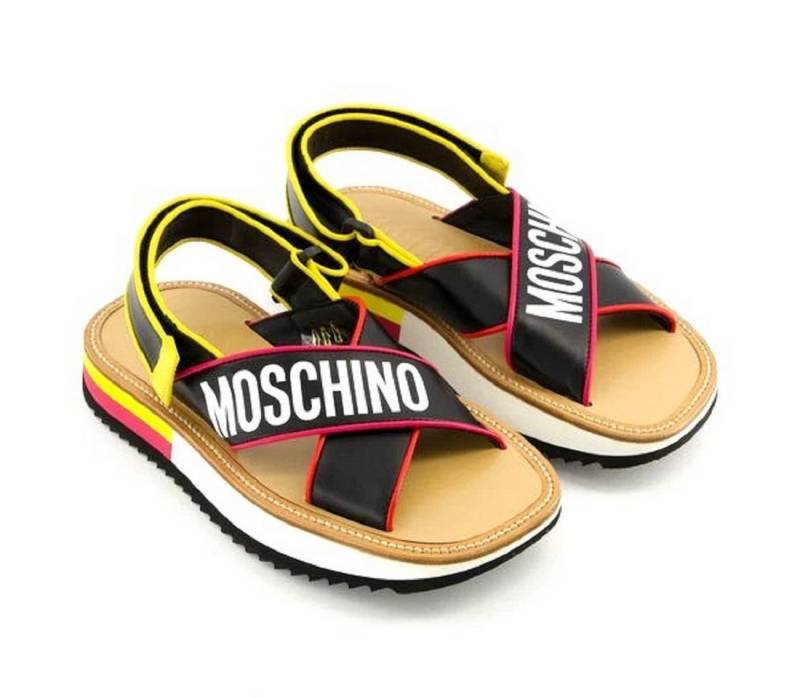 Moschino MOSCHINO SANDAL LOD. RO MZ9/35 VITTELO MULTICOLOURS SANDALEN Sandale Klettverschluss von Moschino
