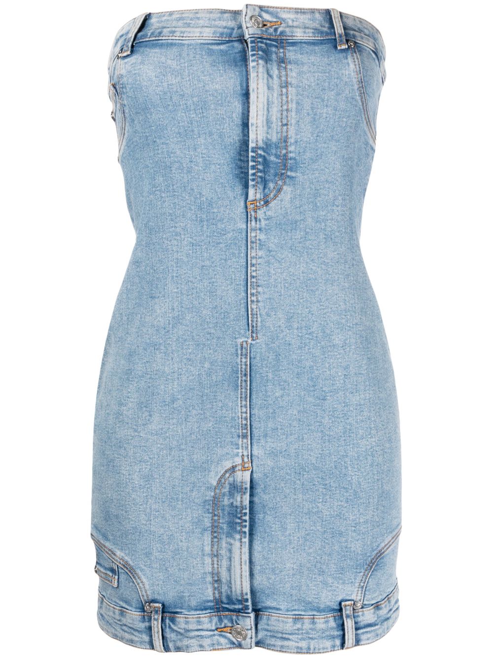 MOSCHINO JEANS Minikleid mit Bandeau - Blau von MOSCHINO JEANS