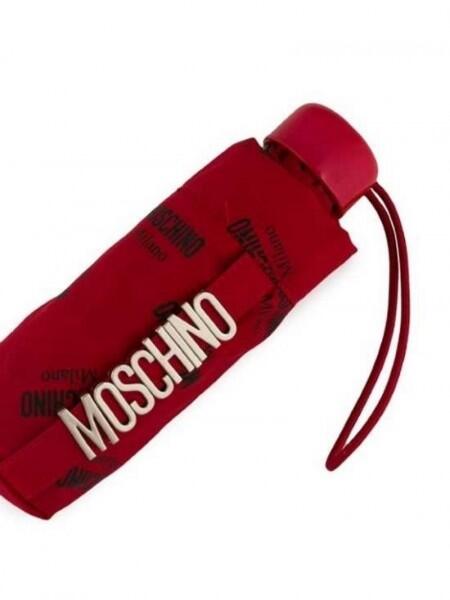 Moschino - Moschino Taschenschirm Logo Supermini, Rot von Moschino