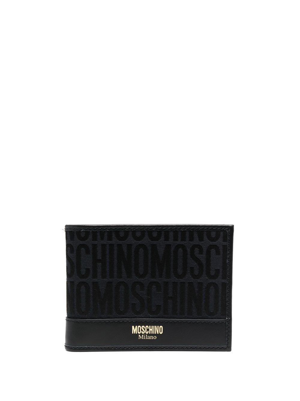 Moschino Portemonnaie mit Monogramm-Stempel - Schwarz von Moschino