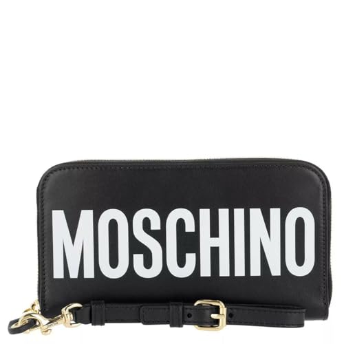 Moschino Portemonnaie mit Zip-Around-Reißverschlu, schwarz(black), Gr. One Size von Moschino