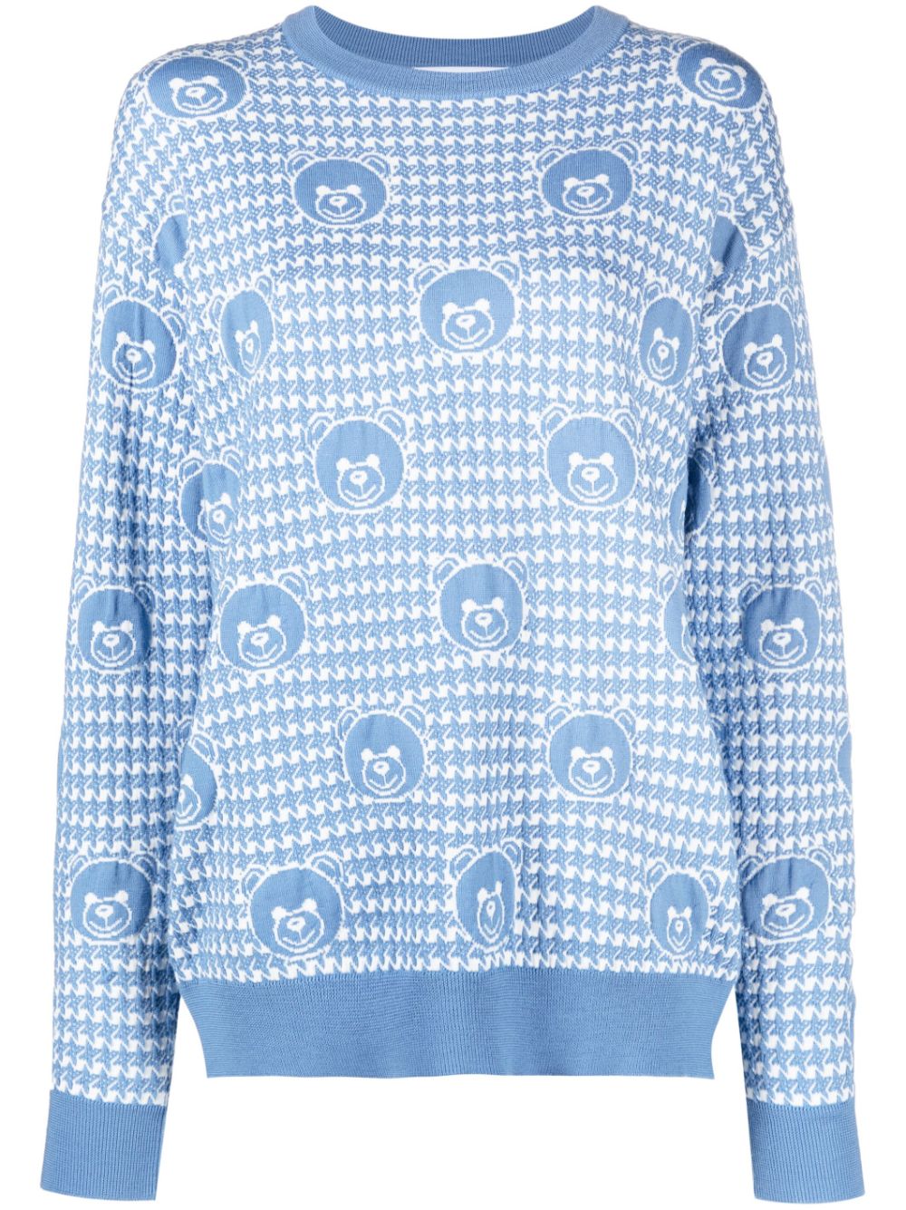 Moschino Pullover mit Teddy - Blau von Moschino