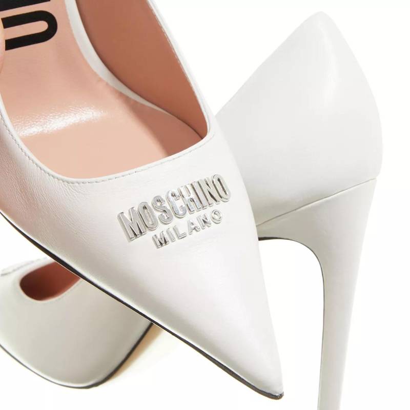 Moschino Pumps & High Heels - Moschino Plate Pump - Gr. 38 (EU) - in Weiß - für Damen von Moschino