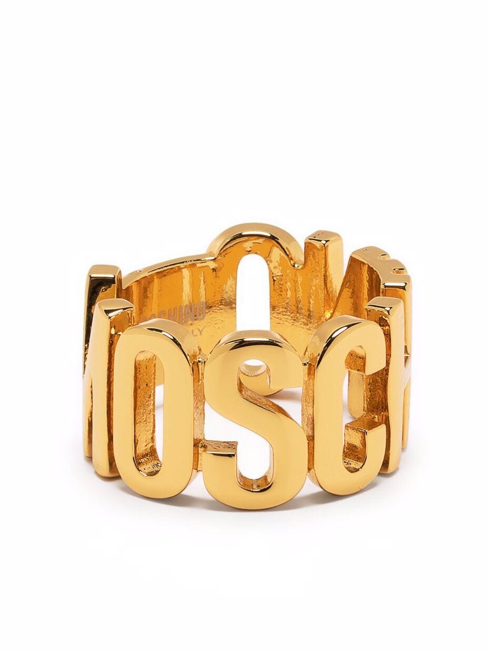 Moschino Ring mit Logo - Gold von Moschino