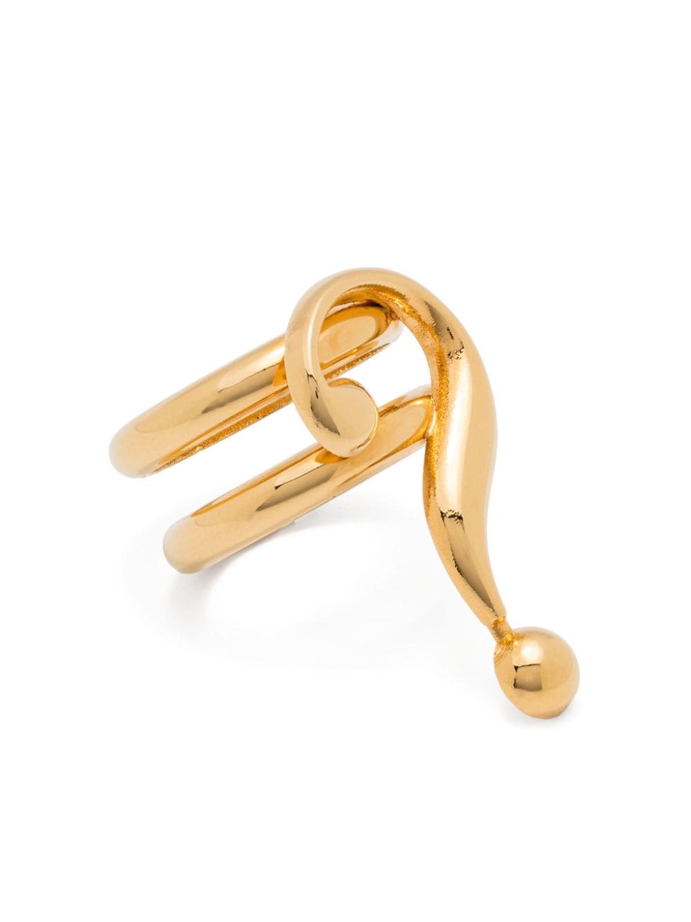 Moschino Ring mit doppeltem Band - Gold von Moschino