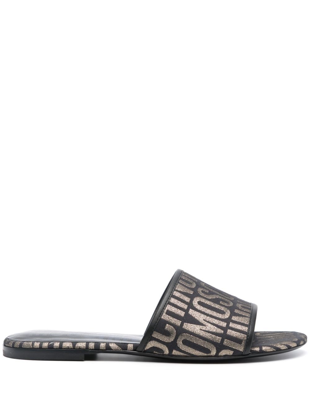 Moschino Sandalen mit Logo - Schwarz von Moschino