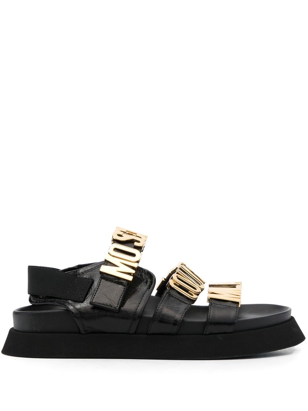 Moschino Sandalen mit Logo - Schwarz von Moschino