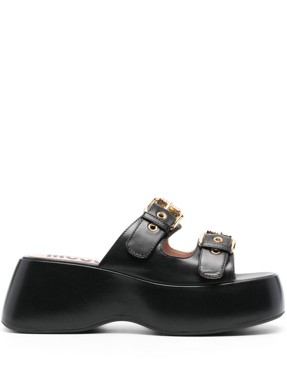 Moschino Sandalen mit Plateausohle 65mm - Schwarz von Moschino