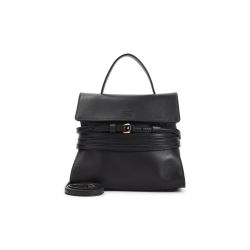 Moschino Schwarze Nappa Leder Handtasche von Moschino