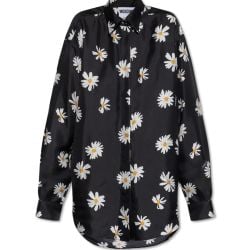 Moschino Schwarze Seidenbluse Für Damen von Moschino