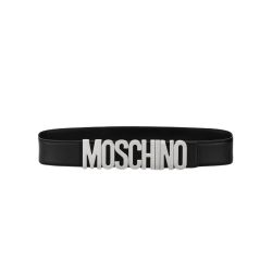 Moschino Schwarzer Ledergürtel - Designer Damen-accessoires von Moschino