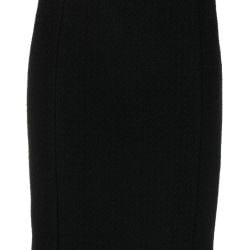 Moschino Schwarzer Wollrock Für Damen von Moschino