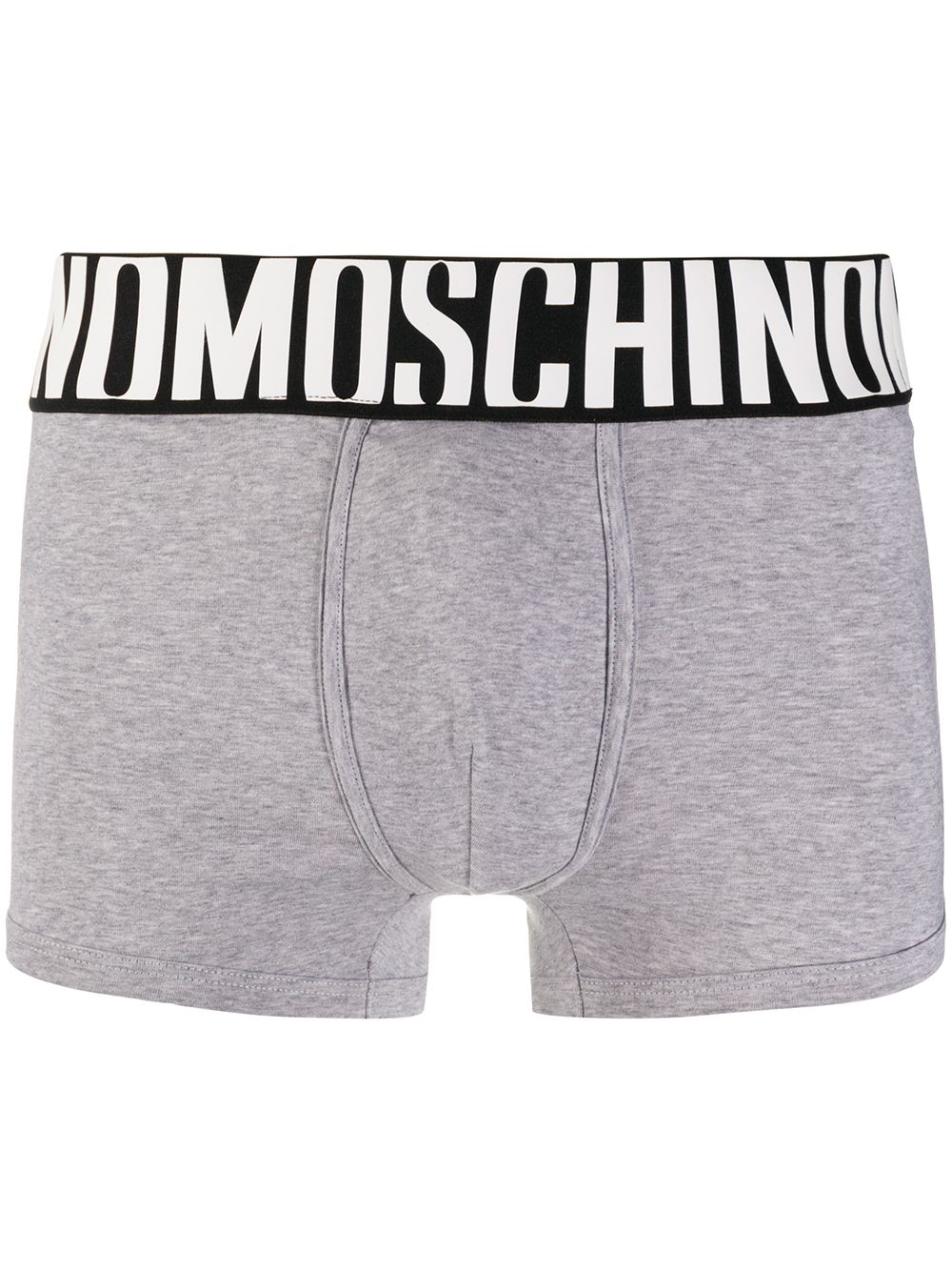 Moschino Shorts mit Logo-Bund - Grau von Moschino